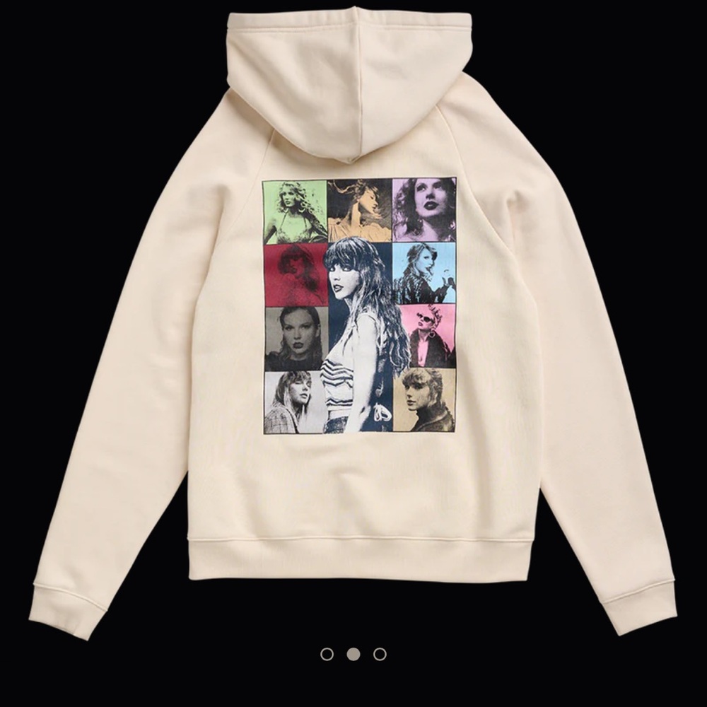 Taylor Swift Eras Tour Beige Hoodie